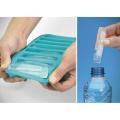 Pack of 2 Easy Push Pop out Cylinder Silicon Ice Cubes Tray 10 Cubes. 
