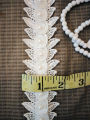 Lace per yard - White Lace Unique Design Pearl Dress Lace. 