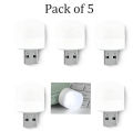 Portable Mini USB LED Night Light Bulb - White & Warm Light for Night Studying, Camping - Compatible with Laptop, Power Bank, and All USB Ports. 