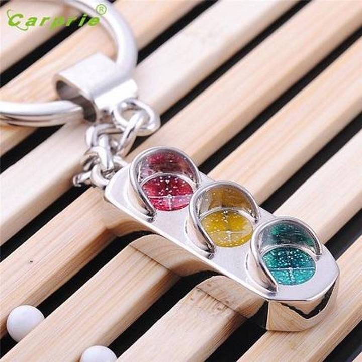 Creative Traffic Light Key Chain Ring