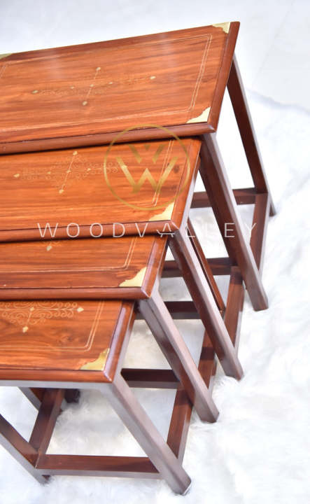 Streak%20Wooden%20Paisley%20Nesting%20Tables%20Set%20of%204-Wooden%204%20Piece%20Nesting%20Tables-Wood%20Nest%20Table%20Set%20Brass%20Work-Customized%20-%20Image%207