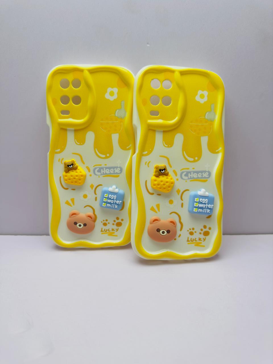 Lahore Mobile Case for Oppo A54 Back Cover Colorful Wavy Phone Cases - Luxerey Back Cover - Creative Lovely 3D Doll -Girls Back Cover 6