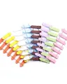 3pcs Wood Fence Miniature Mini Fairy Garden Dollhouse Plant Decor. 