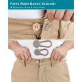 Pants Waist Button Extender 12Pcs for Jeans - Women Men- 1/1.4 Inches. 