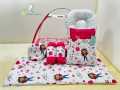 Export Quality Baby Bed Set With Mosquito Net 3 Pillows And 1 Bedding Comforter ,Full package ForNew Born Baby.Colors Available. 