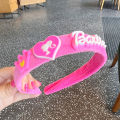 Cute Barbie Princess Headband Sweet Girl Women Plush Hairband Female Casual Temperament Head Hoop Hair Accessories. 