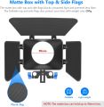 NEEWER Camera Shoulder Rig, Video Film Making System Kit for DSLR Camera and Camcorder with Shoulder Mount, 15mm Rod, Handgrip and Matte Box, Compatible with Canon Nikon Sony DSLR Cameras (Blue). 