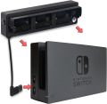 DOBE N- Switch OLED External Dock Set Cooling Fan Cooling Stand Cooler with 3 Fans Cooling Fan for Nintendo Switch NS Original Stand Game Console Dock Cooler. 