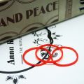 400GRAM Red Rubber Bands, by Better Office Products, Size 33,Non-Latex Heavy Duty Bands (5" x 1/8", Red), Bright Red Rubber Bands. 
