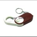 Keychain Magnifier Folding 10X Read Magnifying Glass with Illuminant LED Light LED Handheld Key chain Magnifier Glass. 
