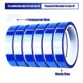 6 Rolls 20mm X33M Blue Heat Tape High Temperature Heat Resistant Tape Heat Transfer Tape for Heat Sublimation Press. 
