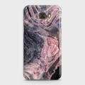 Samsung C7 Pro Cover - SkinLee HQ Hard Case - Liquid Glitter Rose Gold Mesh - SKINLEE-162-1-230-41. 