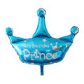 Crown Shape Happy Birthday Prince & Princess Foil Balloons For Birth Day Party Decoration Rooms Lawn Lounge Halls Photo Booth Prop Mylar Chrome Aluminum Balloon Helium& Air Parties Decor Supplies Materials Items. 