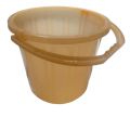2 Pcs Set Semi Transparent Plastic Bucket Large Balti with Mug Bath Set 30 Liters. 