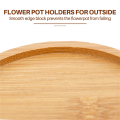 3X Wooden Plant Stand Flower Pot Base Holder Stool High Stool Balcony Succulent Round Flower Shelf for Indoor Outdoor. 