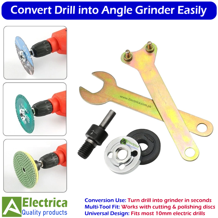 10mm%20Drill%20to%20Angle%20Grinder%20Adapter%20Rod%205pcs%20Set%20for%20Cutting,%20Grinding%20&%20Polishing%20Conversion%20Tools%20by%20Electrica%20-%20Image%202
