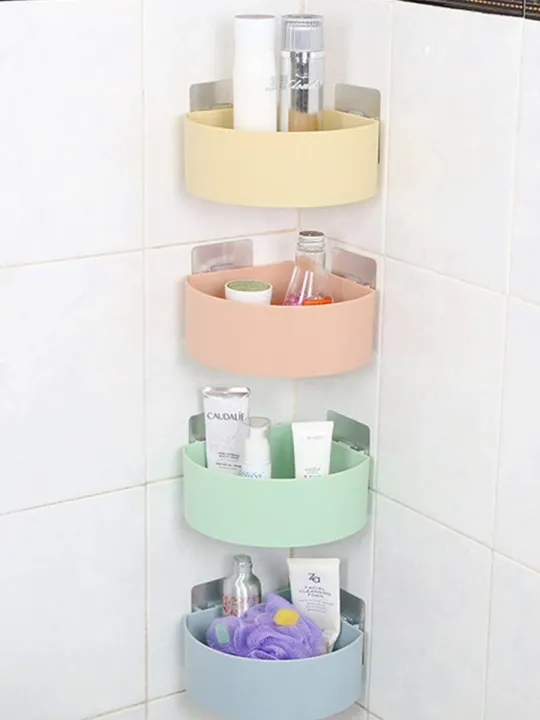 Adhesive%20Triangle%20Kitchen%20Corner%20Shelves%20Plastic%20Bathroom%20Kitchen%20Storage%20Organize%20Shelf%20Rack%20-%20Image%203