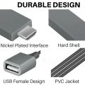 MHL , HDMI Cables Adapter USB 3.0 to HDTV Cable, Wire Dongle USB Male + USB Female to HDMI Male 1080P HDTV Mirroring Cable Compatible with ios/lphone/lpad/S9/S8/Note 8 and More Steaming Sharing. 