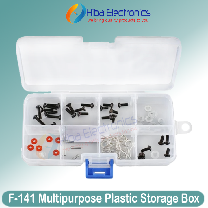 F-141%20Multipurpose%20Transparent%20Plastic%20Storage%20Box%20with%205%20Removeable%20Partition%20Storage%20Box%20for%20jewelry%20and%20Electronic%20components%20F141%20G141%20-%20Image%202