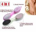 4 In 1 Foot Care Pumice Grind Feet Stone Scrubber Callus Remover Pedicure Exfoliate Two Sides. 
