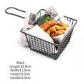 Online Karachi French Fries Basket -Small Cube/Fast Food Holder, Potato Food Bucket French Fries Basket, French Fries Basket, Food Bucket Snack Potato Chips Barrel Container. 