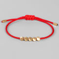 【Sooledead】Chinese Lucky Bracelets -Red String Wax Thread Wrist Bracelet- Beads- Unique  Jewelry. 
