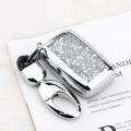 【shenggangshangmao001】Quicksand Soft TPU Car Key Case Rover A9 Rover Sport Jaguar XE XJ XJL XF Guitar F X. 