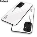 Quiberk for Samsung Galaxy A55 5G Tempered Glass Hard Case Gradient Color Back + Soft Frame Shockproof Phone Cover. 