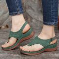 Summer Women Fashion Clip Toe Wave Embroidery Sandals. 