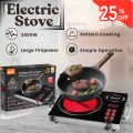 RAF Infrared Cooker Electric Stove 3500W | Single Burner Hot Plate for Kitchen | Digital LED Display | High Power Rapid Heating | Low Voltage Cooking Stove | Wood Finish Electric Cooktop | 1 Year Warranty | Easy Clean Infrared Stove. 