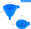SP Dealz Kitchen Silicone Collapsible Funnel Set of 1,2,5,10 Large,Flexible-Foldable-Cooking-Food-Grade Funnels for Filling Small or Mini Bottles,Perfume,Filling Capsules,Fry Oil Filter,Essential Oil,Spice. 