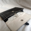 Anabiya Fabrics Black Min Wallet Purse Clutch Pouch for Women. 