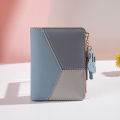 Stylish Mini Wallet for Women - All-Season PU Leather Compact Purse - 7 Card Slots with Zipper Closure Design. 