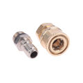 Pressure Washer Coupling For Garden Joints Replacement Parts 1/4 Quick Connector High Pressure Cleaning Machine Connector DXSEE. 