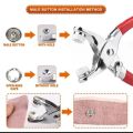 Press Studs Pliers Metal Sewing Prong Rings Buttons Clip Pliers DIY Clothes Tool for Sewing Leather Bags Clothes. 