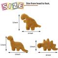 Stegosaurus inch Dino Chicken Nugget Plush, Soft Dinosaur Chicken Nuggets Pillow for Birthday Gifts, Dinosaur Theme Party. 