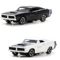 Dodge Charger Fast And Furious Classic Die-Cast Metal Toy Car Pull Back With Alloy Children's Sports Model Car - Metal Body - Light & Music , Front Doors Open -Available In Four Different Colours - Gift For Boys. 