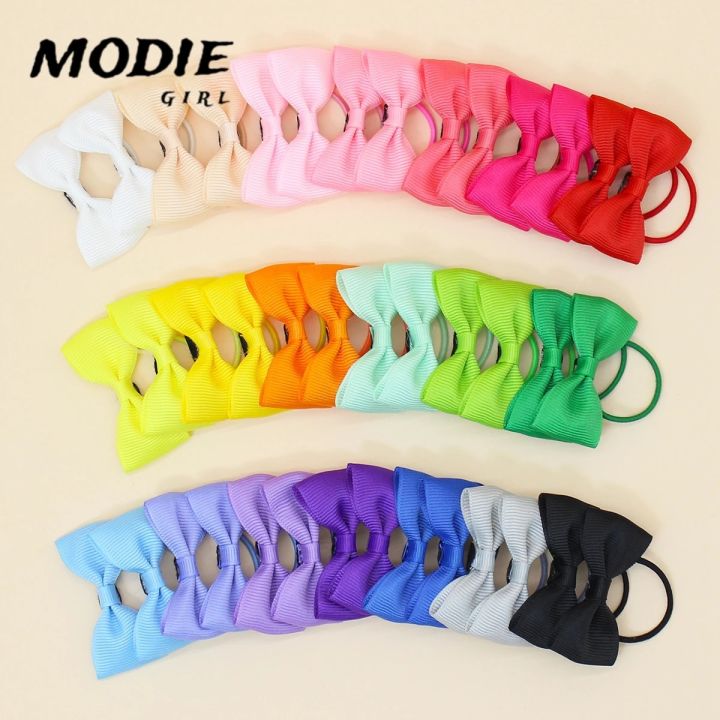 MODIE GIRL 40PCS/Set New Fashion Children'S Bow Hair Ring Women Baby Cute Popular Hair Accessories Headdress 746