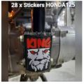 28 Sticker Honda 125cc/CD70cc Sticker Kit Vinyl High Quality Universal Kit With Proper Size For Motorcycle Car Waterproof Heatproof New Designs. 