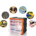 Cabinet 12 Plastic Drawer multi uses Box for DIY Tool Bits Plastic Storage Units Workshop Screws and Small Parts. 