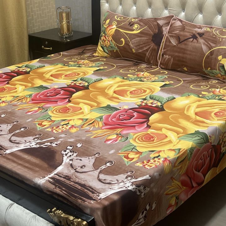 Bed%20Sheet%20Crystal%20Cotton%20Double%20Bed%20Sheet%20Set-3Pcs%20-%20Image%202