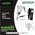 BLUKS Professional Photography Studio Light Stand with Adjustable Softbox Light - 50x70cm Energy-Efficient Lighting Equipment for Photo & Video. 