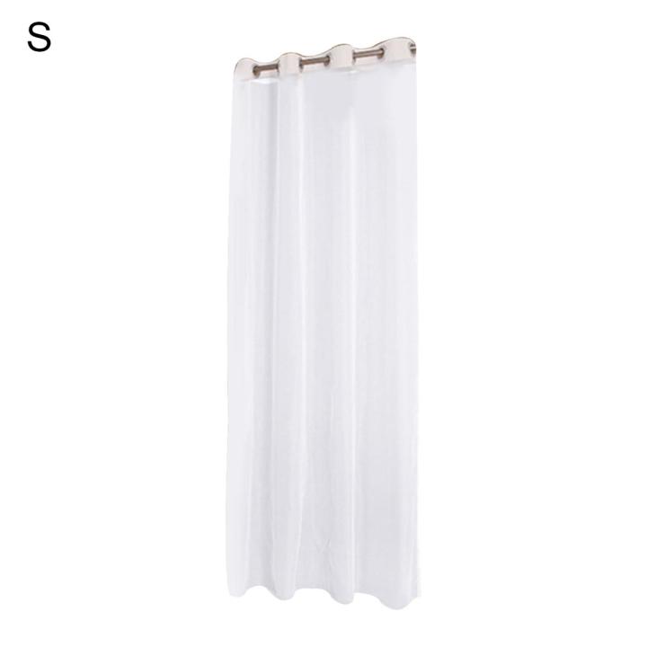 Tulle Curtains Waterproof Sunscreen Polyester White Sheer Pergola Drapes for Porch