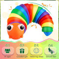 New iFlahDeal enory Baby Toy Rainbow Twiting Caterpillar Interactive Multicolored Infant Crawling Toy for Boy Girl Over 6Month. 