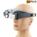 81007-AP LED Light Head-mounted Electronic Repair Magnifying Glass Tool LED Magnifier Glass. 