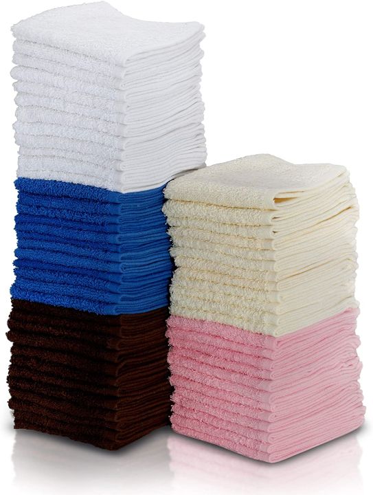 Hand%20Towel%20Face%20Towel%20Washcloths%20Set%20Ultra%20Soft%20Cotton%20Hand%20Towels%20Multicolored%20(30%20x%2030%20Cm)%20Lightweight%20and%20Quick%20Dry%20Bathroom%20Towels%20-%20Image%204
