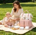 Diaper Mummy Bag Multi-Function Waterproof - Travel Backpack. 