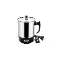 Electric Kettle - Black & Silver electric cup heating. 