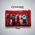 Traverse BTS Pencil / Pen Pouch for Boys & Girls (Digitally printed on Cloth). Both sides Printed. 