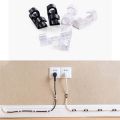 16 Pcs Self Adhesive Organizer Desk Mouse Cable Wire Holder  Crystal Design Cable Clips. 